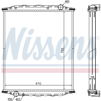 Radiateur Nissens 672200