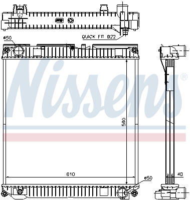 Radiateur Nissens 67224A