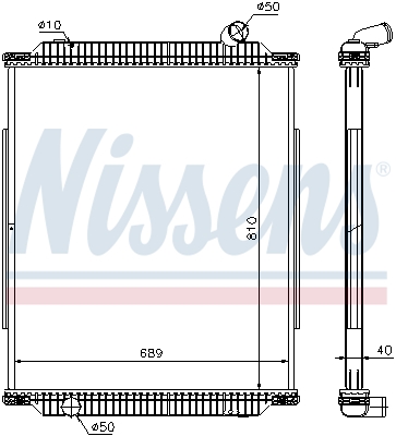 Radiateur Nissens 672450