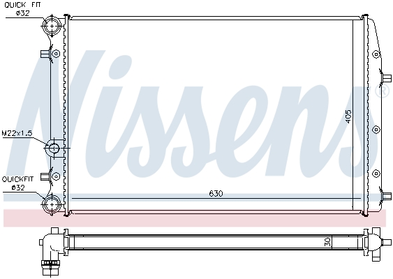 Nissens Radiateur 67322