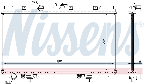 Radiateur Nissens 67347A