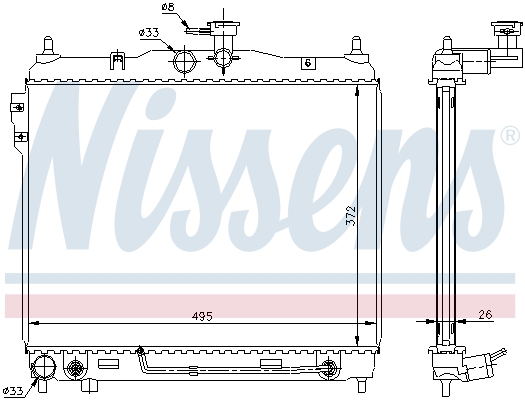 Nissens Radiateur 67487