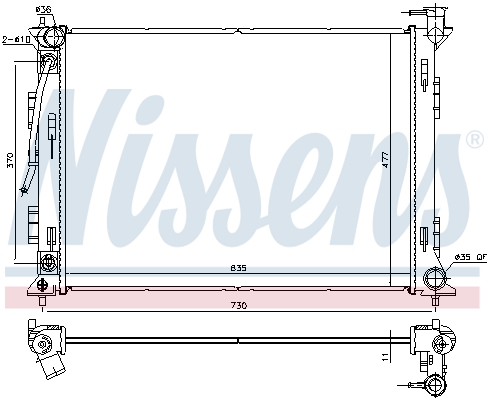 Radiateur Nissens 675049