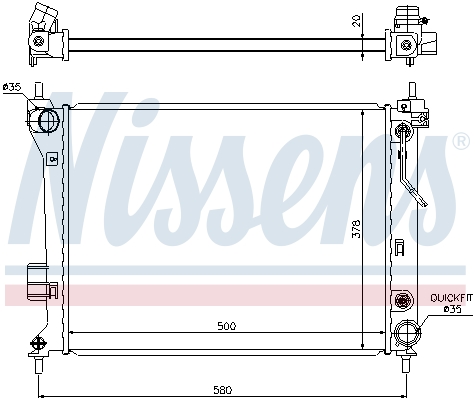 Nissens Radiateur 67548