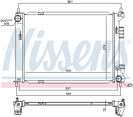 Nissens Radiateur 67603