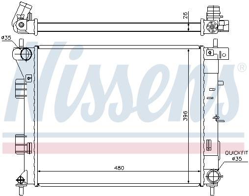 Nissens Radiateur 67607