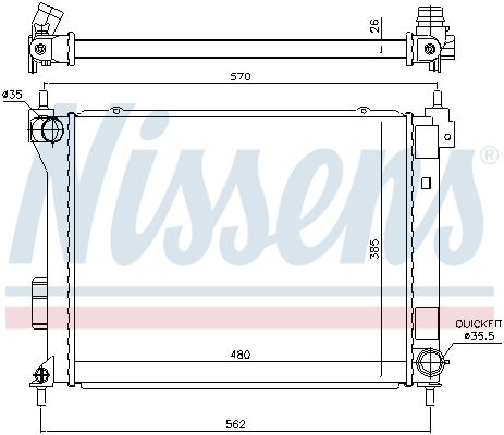 Nissens Radiateur 67615