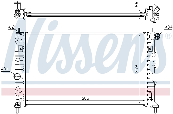 Nissens Radiateur 68002A