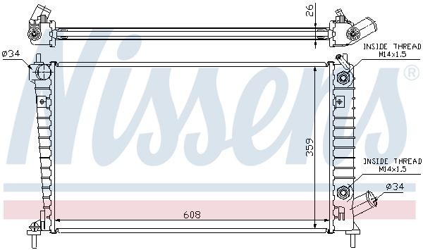 Nissens Radiateur 68005A