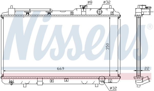 Nissens Radiateur 68101A