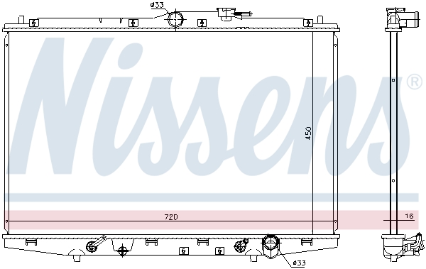 Radiateur Nissens 681385