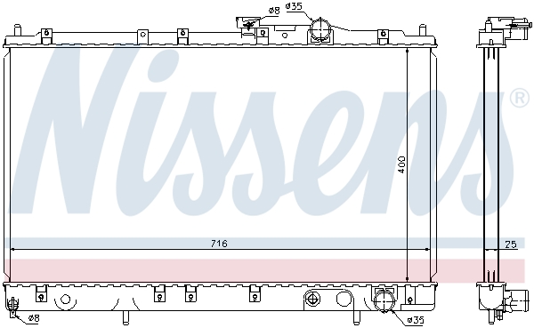 Radiateur Nissens 68159