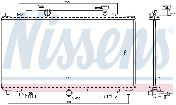 Nissens Radiateur 68555