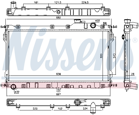 Radiateur Nissens 68559