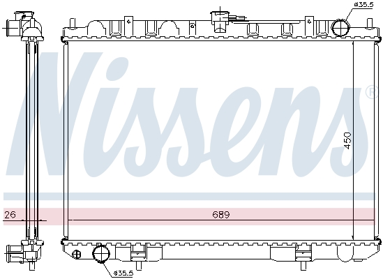 Nissens Radiateur 68703A