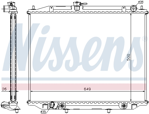 Nissens Radiateur 68707A