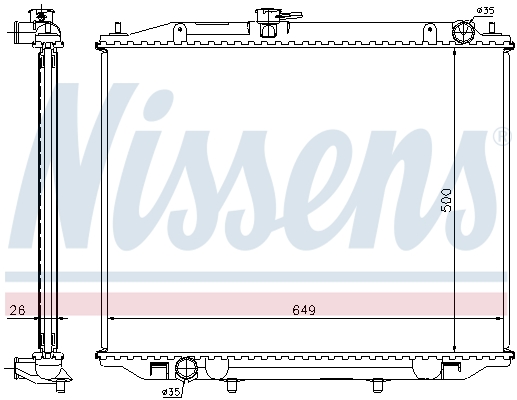 Nissens Radiateur 68708A