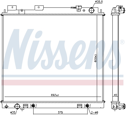 Nissens Radiateur 68744