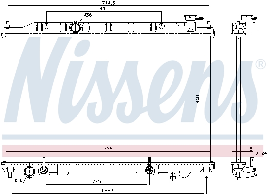 Nissens Radiateur 68808