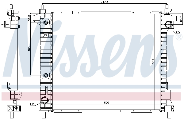 Radiateur Nissens 69094