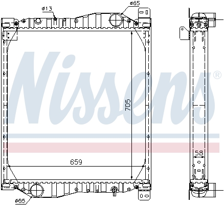 Radiateur Nissens 69606A