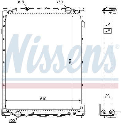 Radiateur Nissens 69608A