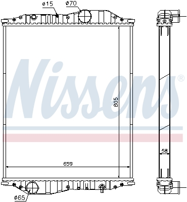 Radiateur Nissens 696090