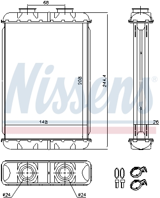 Nissens Kachelradiateur 70019