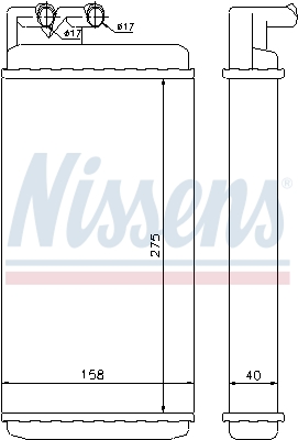 Nissens Kachelradiateur 70220