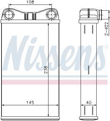 Nissens Kachelradiateur 70227