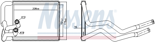 Nissens Kachelradiateur 707070