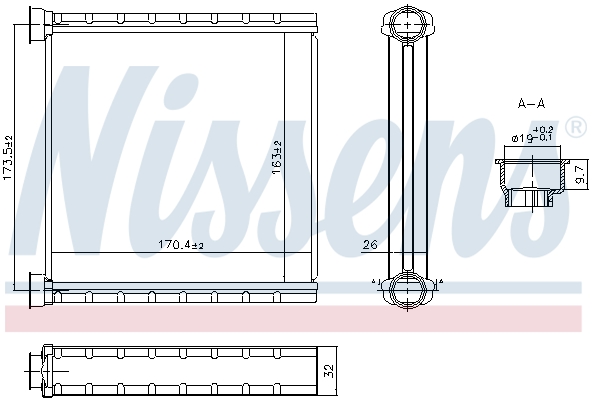 Kachelradiateur Nissens 707278