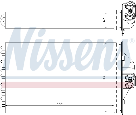 Nissens Kachelradiateur 70975