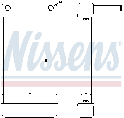 Nissens Kachelradiateur 71443