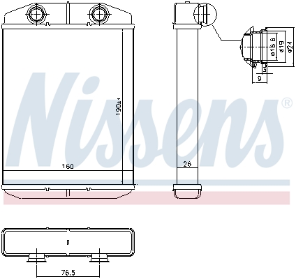 Nissens Kachelradiateur 71458