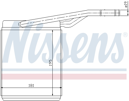 Nissens Kachelradiateur 71747