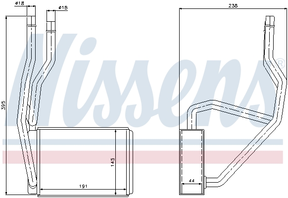 Nissens Kachelradiateur 71765