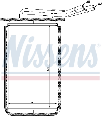 Nissens Kachelradiateur 71769