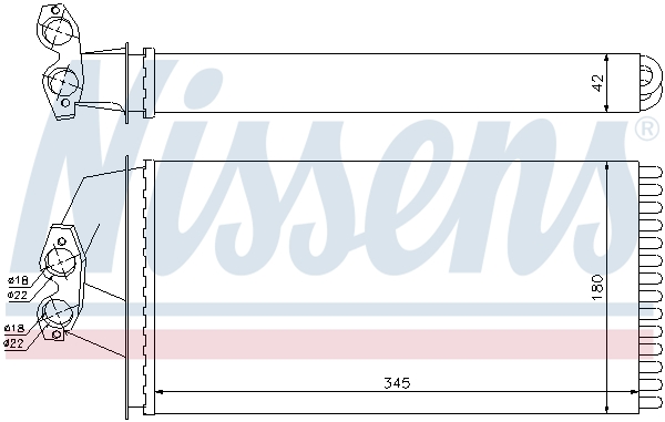 Nissens Kachelradiateur 72036