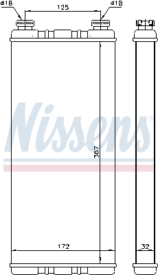 Nissens Kachelradiateur 72055