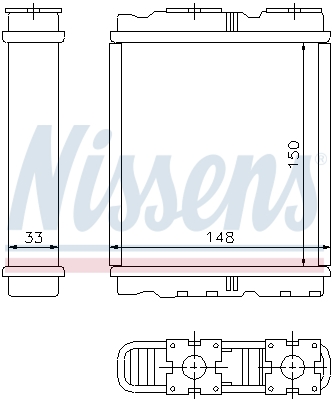 Kachelradiateur Nissens 72659