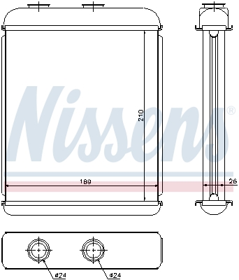 Nissens Kachelradiateur 72662