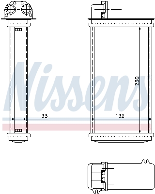 Kachelradiateur Nissens 72982