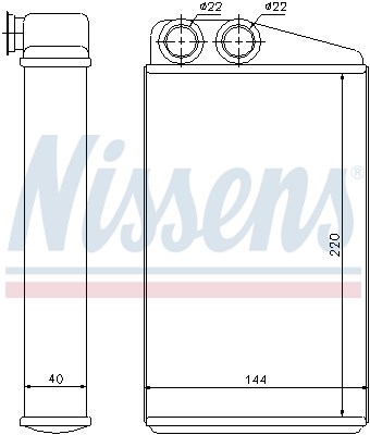 Nissens Kachelradiateur 73249