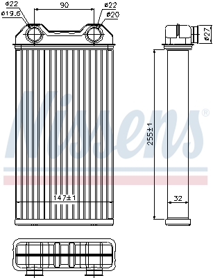 Nissens Kachelradiateur 73331