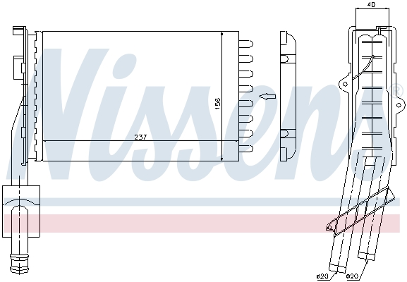 Nissens Kachelradiateur 73352