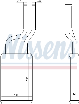 Nissens Kachelradiateur 73457