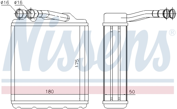 Nissens Kachelradiateur 73464