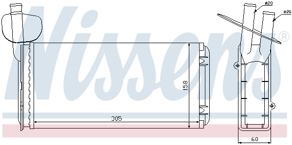 Nissens Kachelradiateur 73965