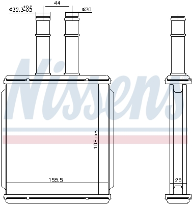Nissens Kachelradiateur 73999